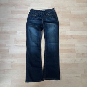 BKE Women's Bootcut Jeans - Dark Wash Blue